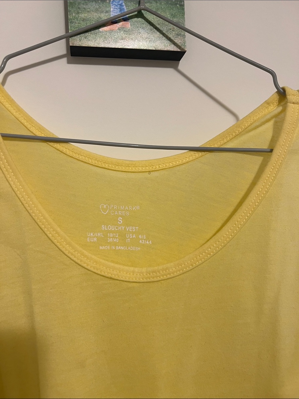Primark Yellow Slouchy Vest Tank Top
